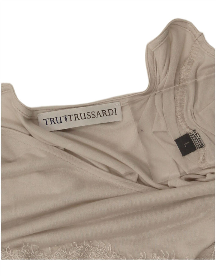 Γυναικεία μπλούζα Trussardi Top UK 14 Large Beige