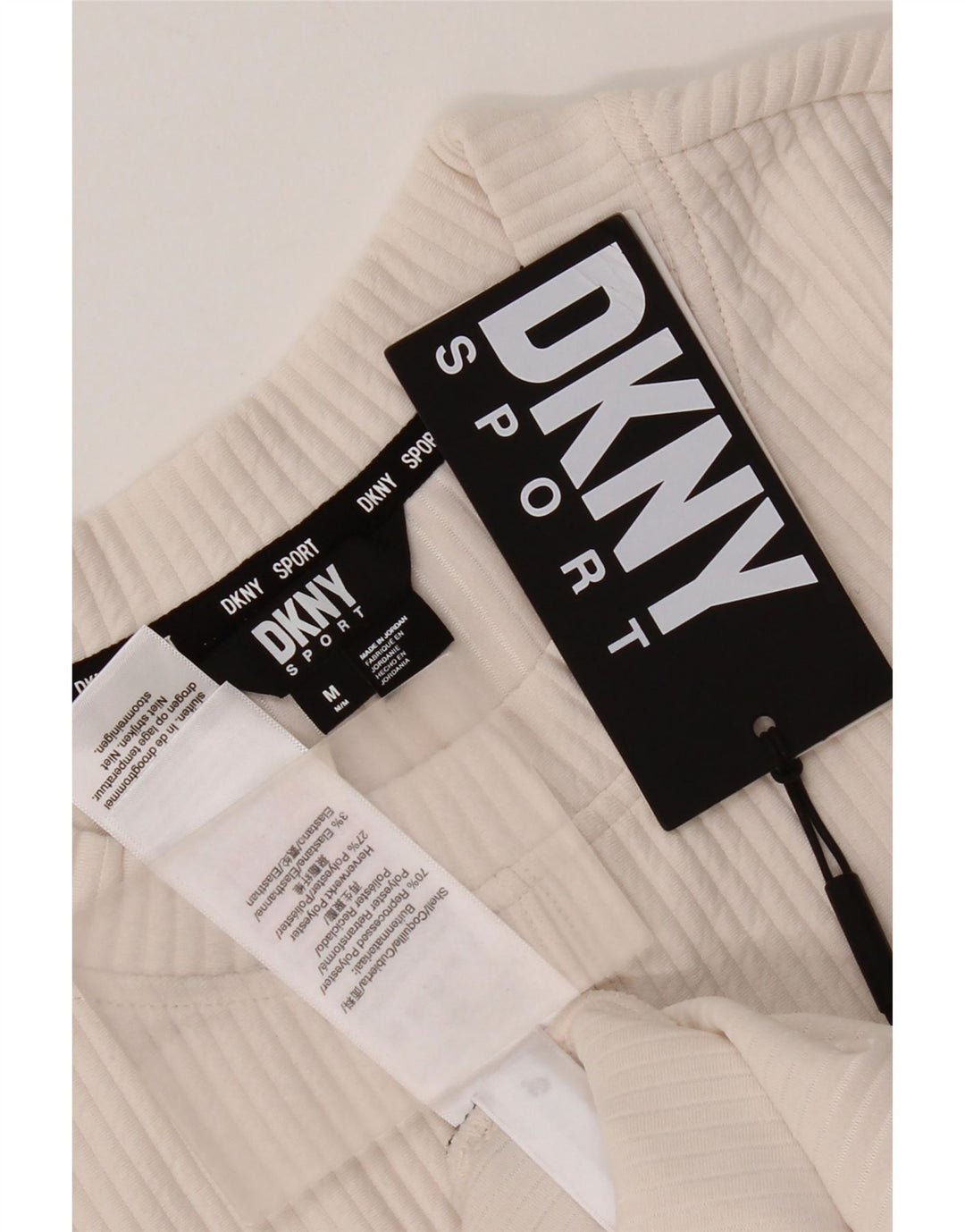 Γυναικεία φούτερ Dkny Jumper UK 14 Medium Off White Polyester