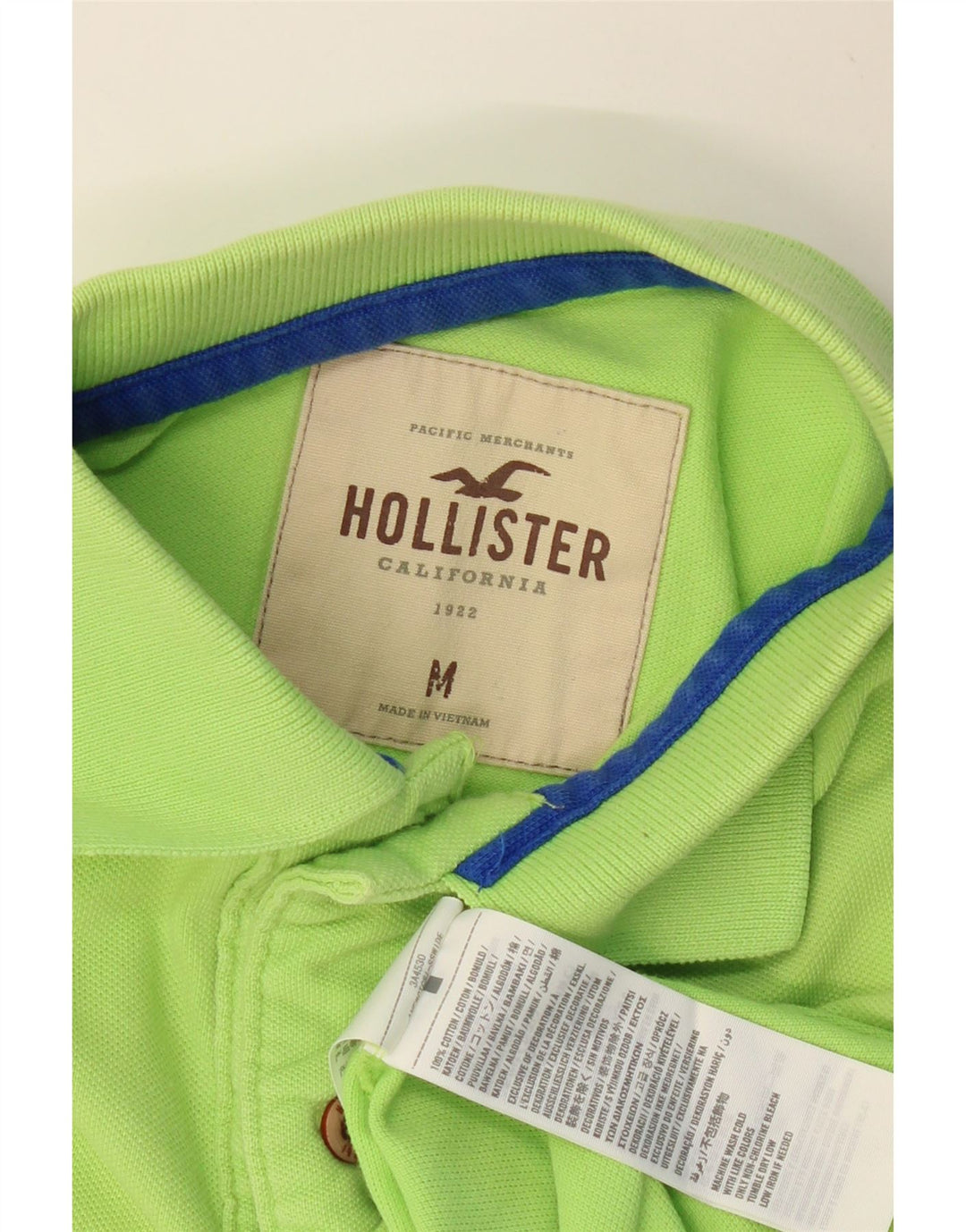 Ανδρικό πουκάμισο πόλο HOLLISTER Βαμβακερό μεσαίο πράσινο
