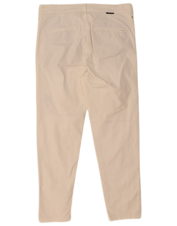 Zara Ανδρικό παντελόνι Chino Slim EU 38 Small W30 L26 Λευκό