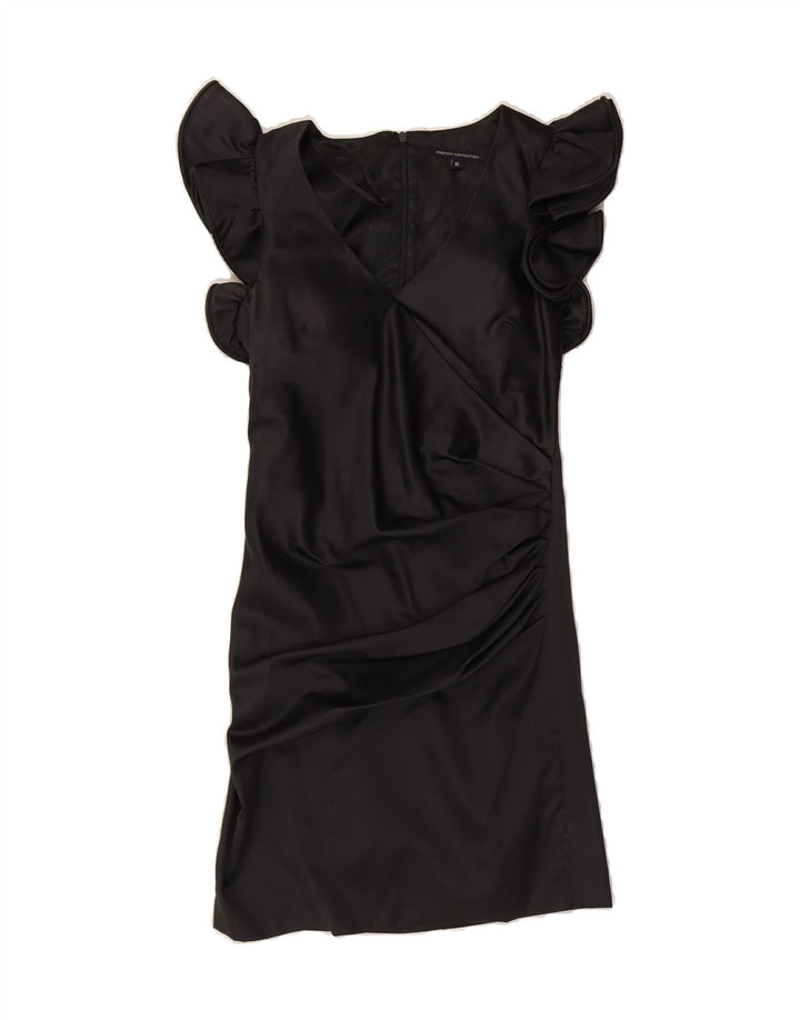 FRENCH CONNECTION Womens Shift Dress UK 10 Small Black Polyester Vintage French Connection and Second-Hand French Connection from Messina Hembry 