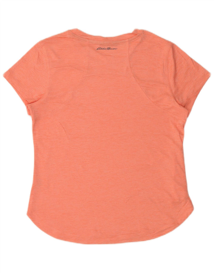 EDDIE BAUER Γυναικείο T-Shirt Top UK 14 Medium Pink Polyester