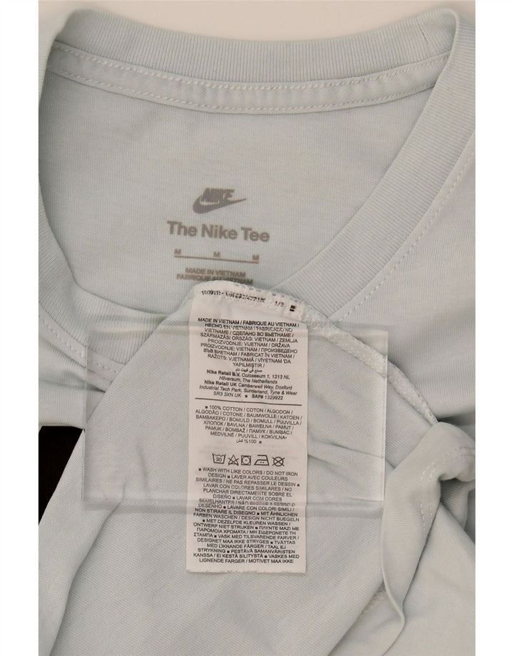 NIKE Womens Graphic T-Shirt Top UK 12 Medium Blue Cotton Vintage Nike and Second-Hand Nike from Messina Hembry 