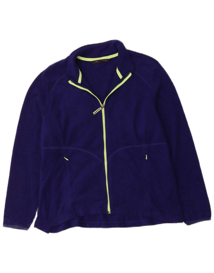 Marks & Spencer Γυναικείο Fleece Jacket UK 20 2XL Purple Polyester