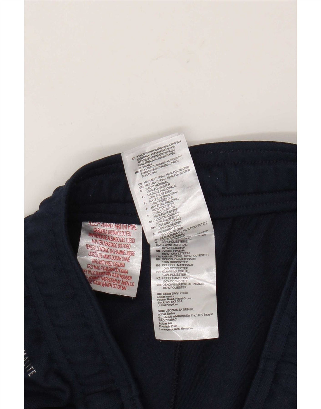 Παντελόνι αθλητικής φόρμας Adidas Boys Climalite 11-12 ετών Navy Blue Polyester