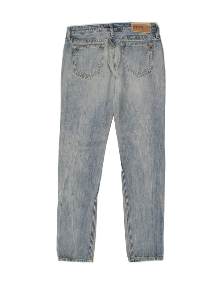 REPLAY Womens Slim Jeans W27 L32 Blue Cotton Vintage Replay and Second-Hand Replay from Messina Hembry 