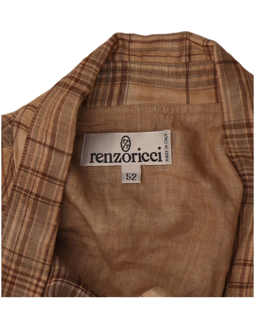 Vintage Ανδρικό Μπουφάν Blazer με 3 κουμπιά IT 52 XL Beige Check