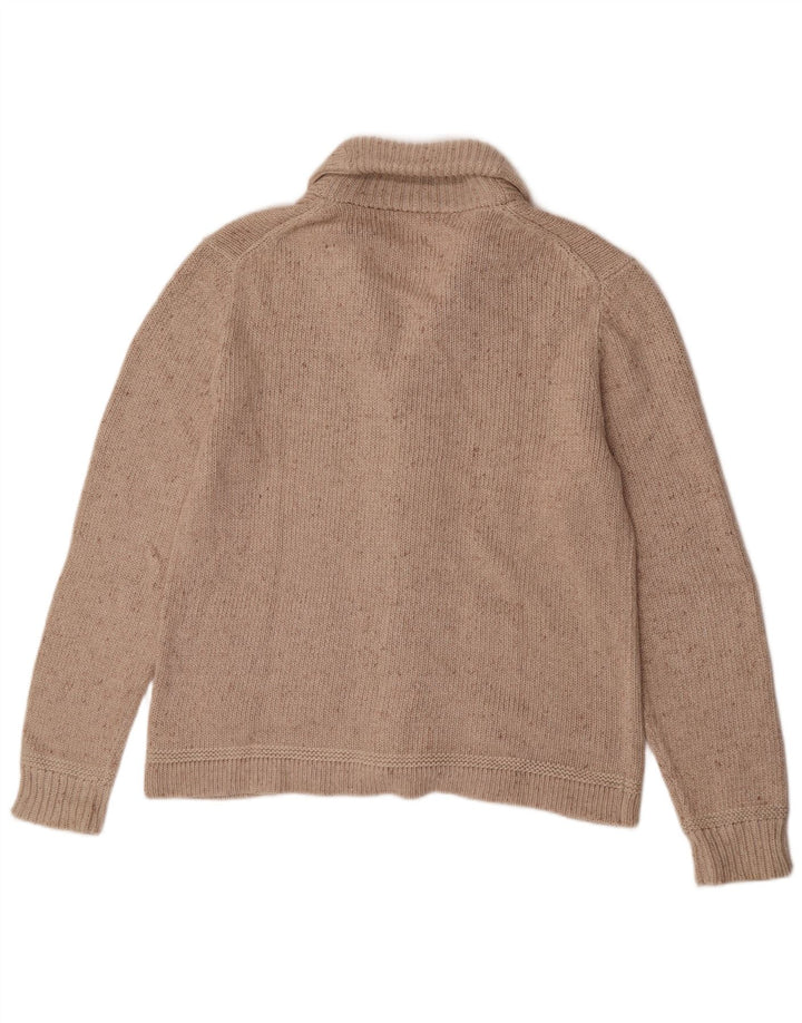 Ανδρικό πουλόβερ Lee Cardigan, Βαμβακερό μεσαίο μπεζ