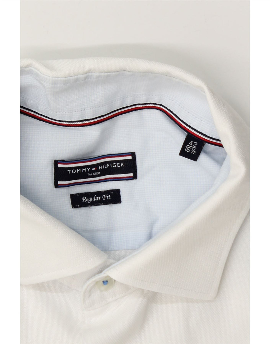 Tommy Hilfiger Ανδρικό πουκάμισο με κανονική εφαρμογή μέγεθος 42 16 1/2 μεγάλο λευκό