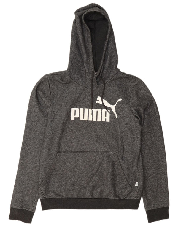 Puma Γυναικείο Γραφικό Φούτερ UK 10 Μικρό βαμβακερό γκρι