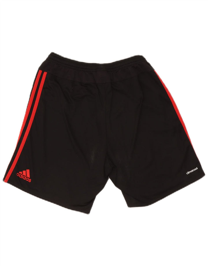 Ανδρικό σορτς Adidas Manchester United, μεσαίο μαύρο πολυεστέρα