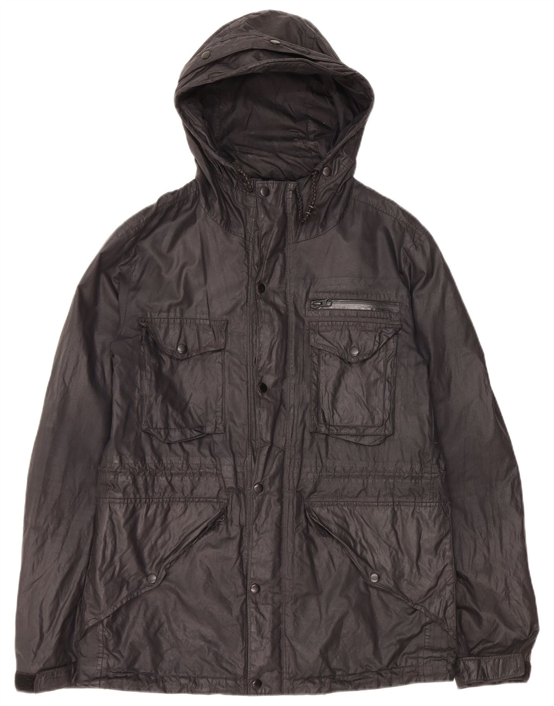 ALL SAINTS Ανδρικό μπουφάν με κουκούλα Utility UK 38 Μεσαίο Μαύρο