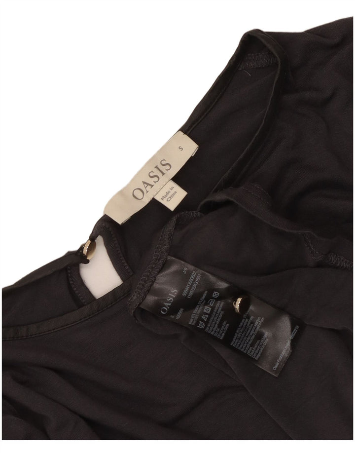 Γυναικεία μακρυμάνικη μπλούζα Oasis Top UK 10 Small Grey Viscose