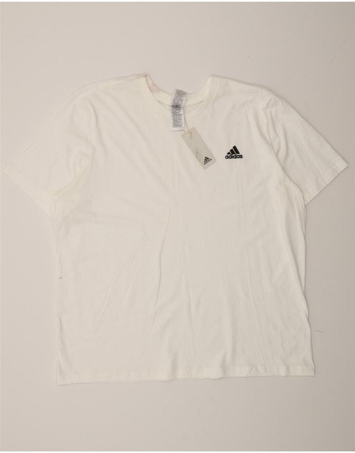 Ανδρικό T-Shirt Adidas Top 2XL Λευκό βαμβακερό