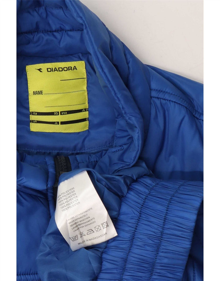 Μπουφάν Diadora Boys Graphic Padded Jacket 9-10 Years Large Blue Polyester