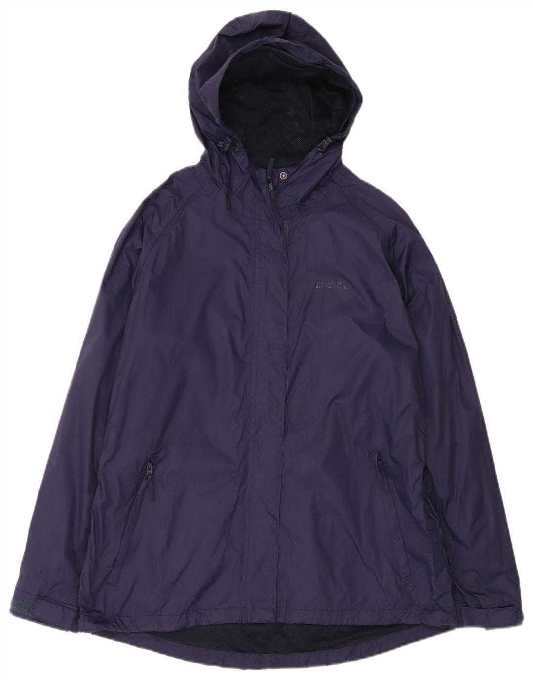 Mountain Warehouse Γυναικείο μπουφάν βροχής με κουκούλα UK 16 Large Navy Blue Nylon
