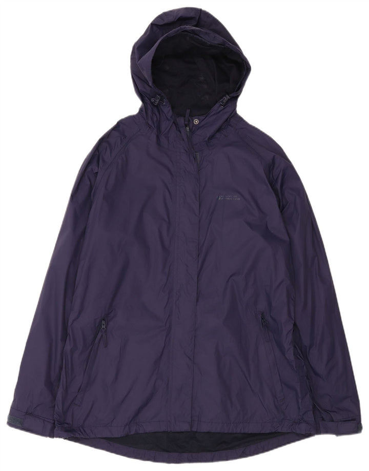Mountain Warehouse Γυναικείο μπουφάν βροχής με κουκούλα UK 16 Large Navy Blue Nylon