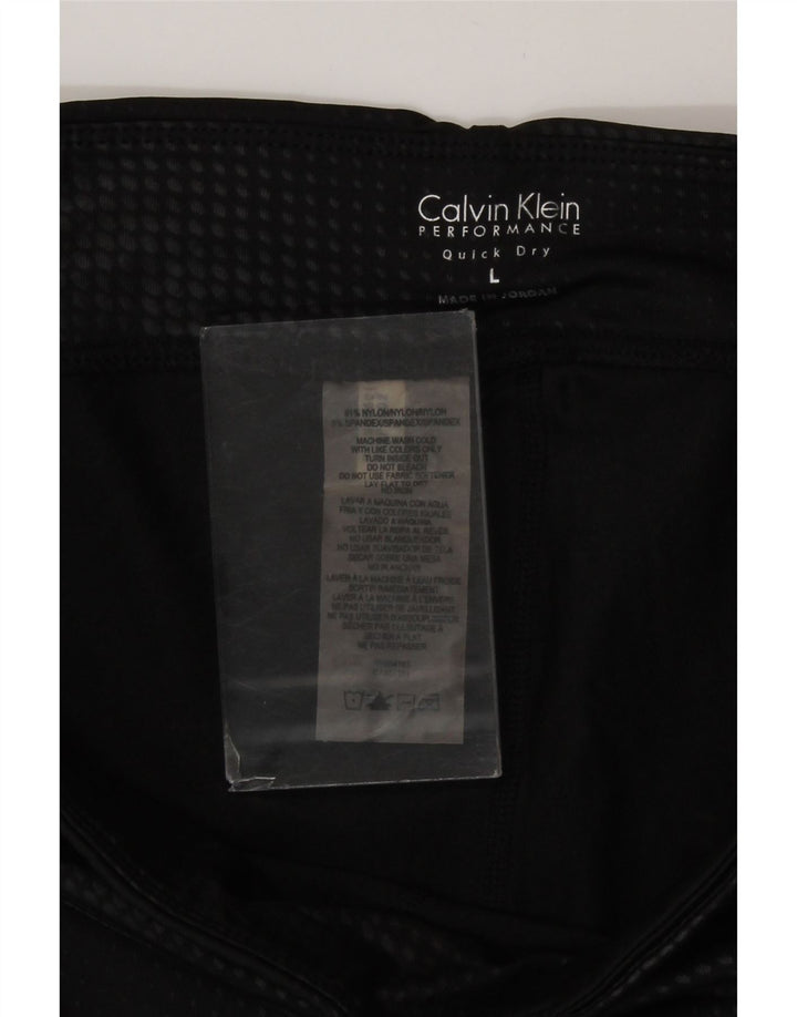 Calvin Klein Γυναικεία κολάν Capri Performance UK 14 Large Black Geometric