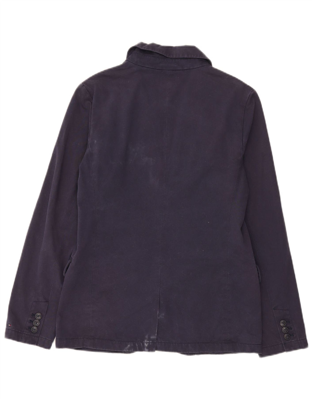 Tommy Hilfiger Boys 2 Button Blazer Jacket 15-16 Years Navy Blue Cotton