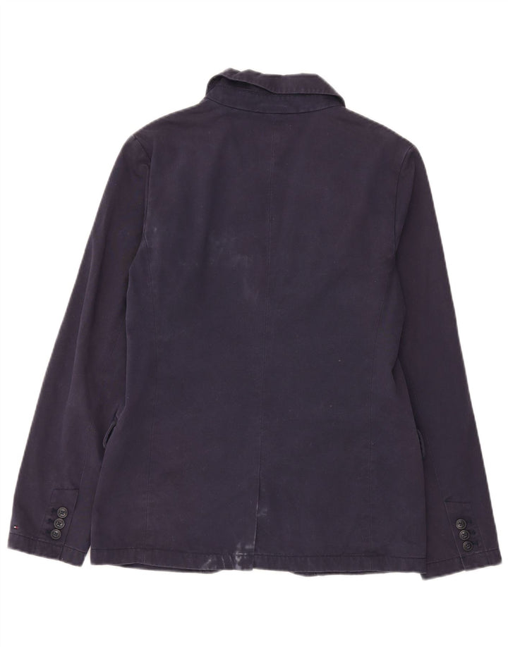 Tommy Hilfiger Boys 2 Button Blazer Jacket 15-16 Years Navy Blue Cotton