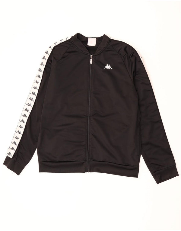 Ανδρική φόρμα γραφική Kappa Top Jacket XL Μαύρο πολυεστέρα