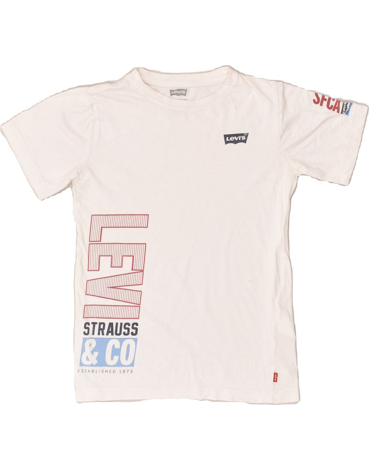 LEVI'S Boys Graphic T-Shirt Top 11-12 Years White Cotton | Vintage Levi's | Thrift | Second-Hand Levi's | Used Clothing | Messina Hembry 
