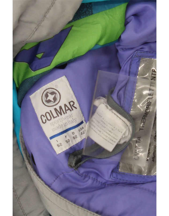 Colmar Ανδρικό τζάκετ σκι γραφικό IT 52 Large Blue Colorblock Πολυαμίδιο