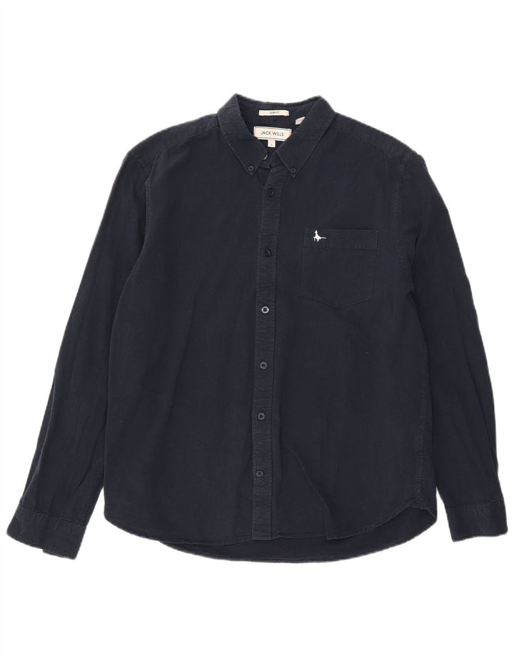 Ανδρικό πουκάμισο JACK WILLS Slim Fit Large Navy Blue
