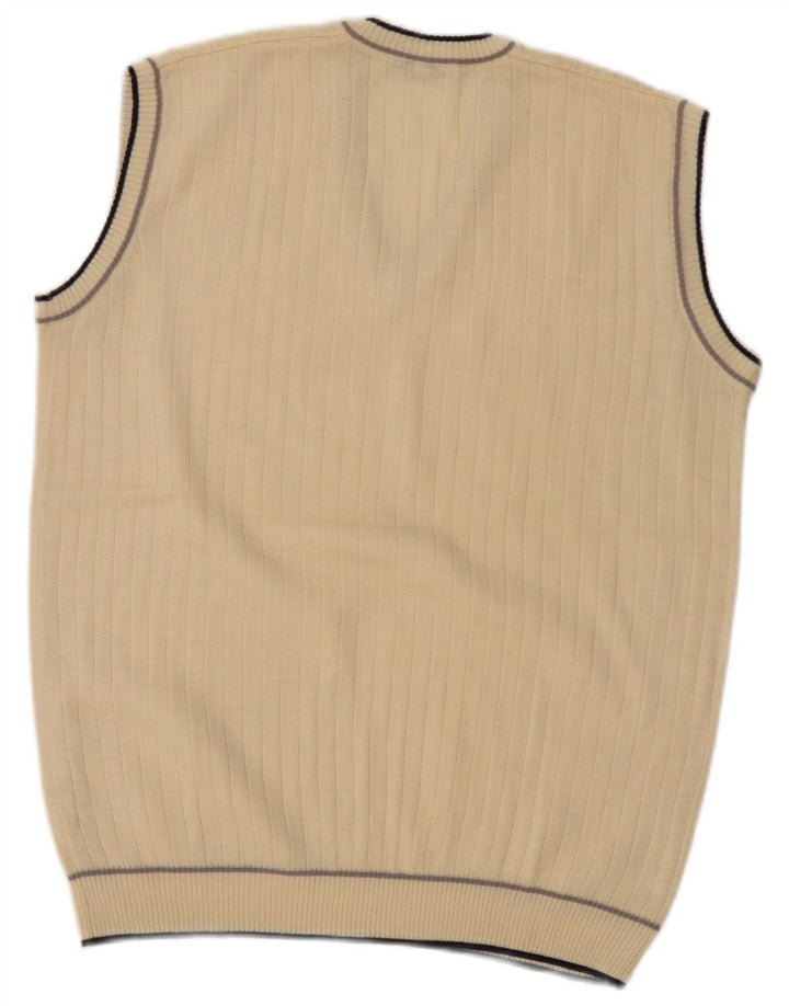 Vintage ανδρικό γιλέκο Tank Top IT 52 Μεγάλο Μπεζ Πολυακρυλικό