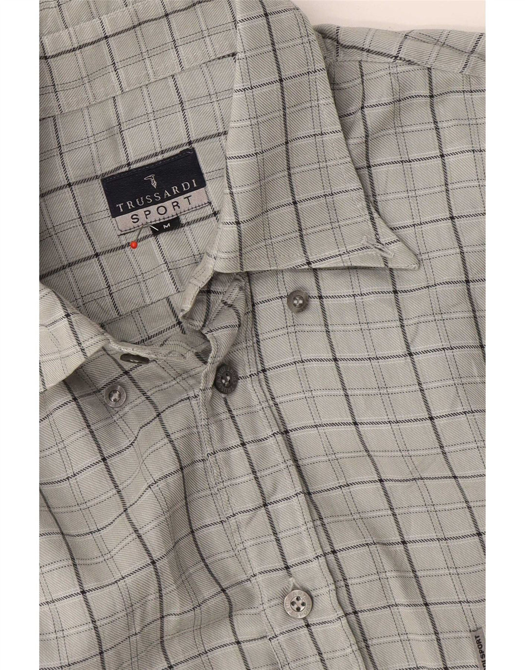 Ανδρικό πουκάμισο Trussardi με μεσαίο γκρι Check