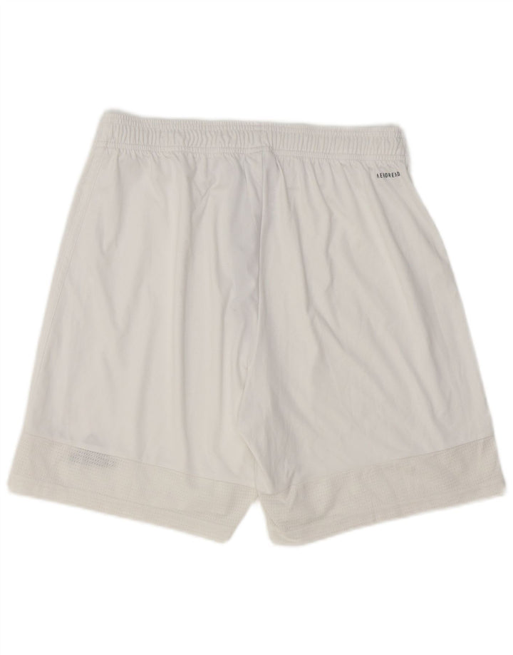 Ανδρικό σορτς Adidas Aeroready Αθλητικό μεγάλο λευκό πολυεστέρα