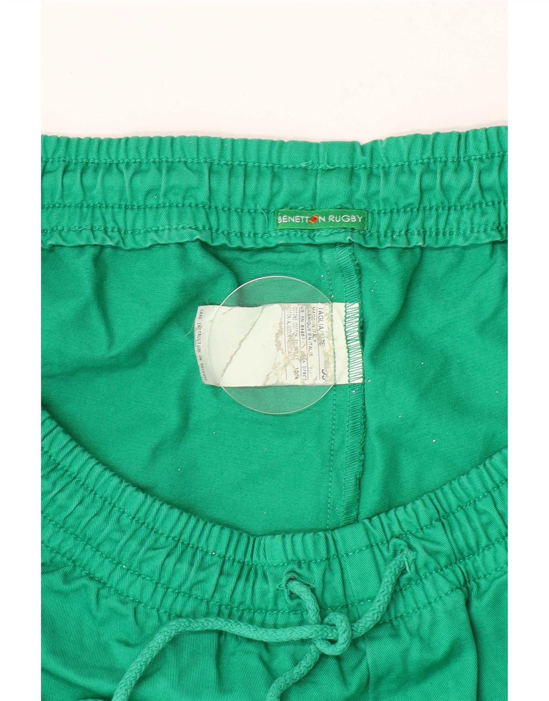 Ανδρικό γραφικό αθλητικό σορτς Benetton, μεσαίο πράσινο βαμβακερό