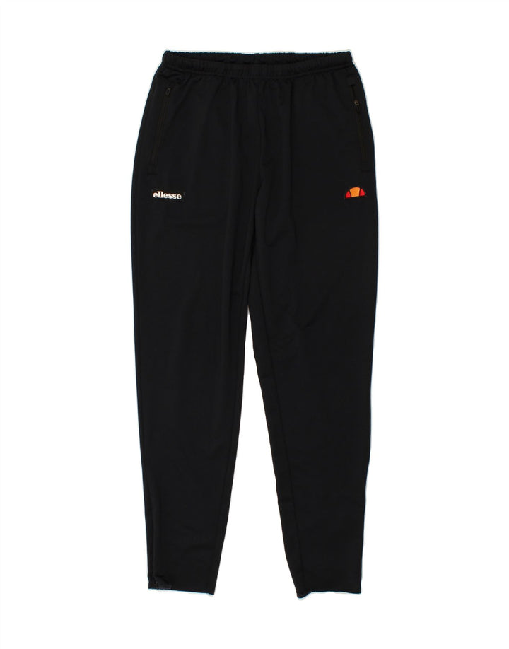 ELLESSE Womens Tracksuit Trousers UK 14 Large Navy Blue Polyester Vintage Ellesse and Second-Hand Ellesse from Messina Hembry 