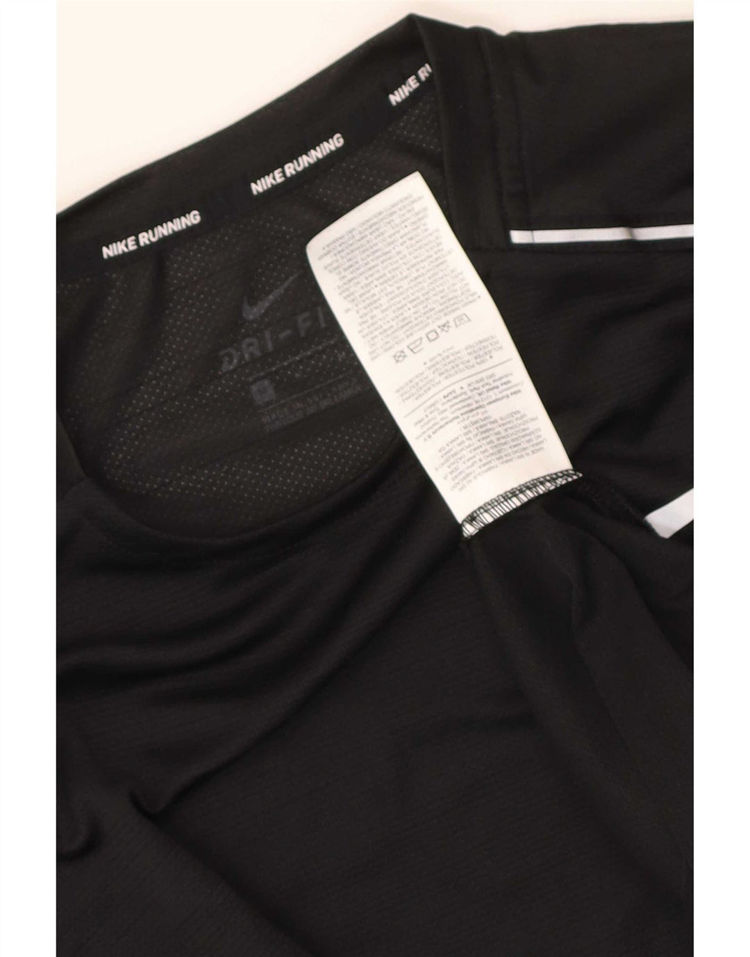 Ανδρικό T-Shirt Nike Dri Fit Top από μεσαίο μαύρο πολυεστέρα