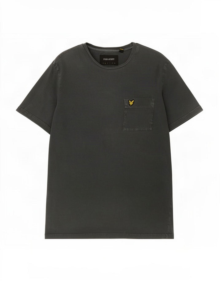 Lyle & Scott Ανδρικό T-Shirt Top Μικρό Γκρι βαμβακερό