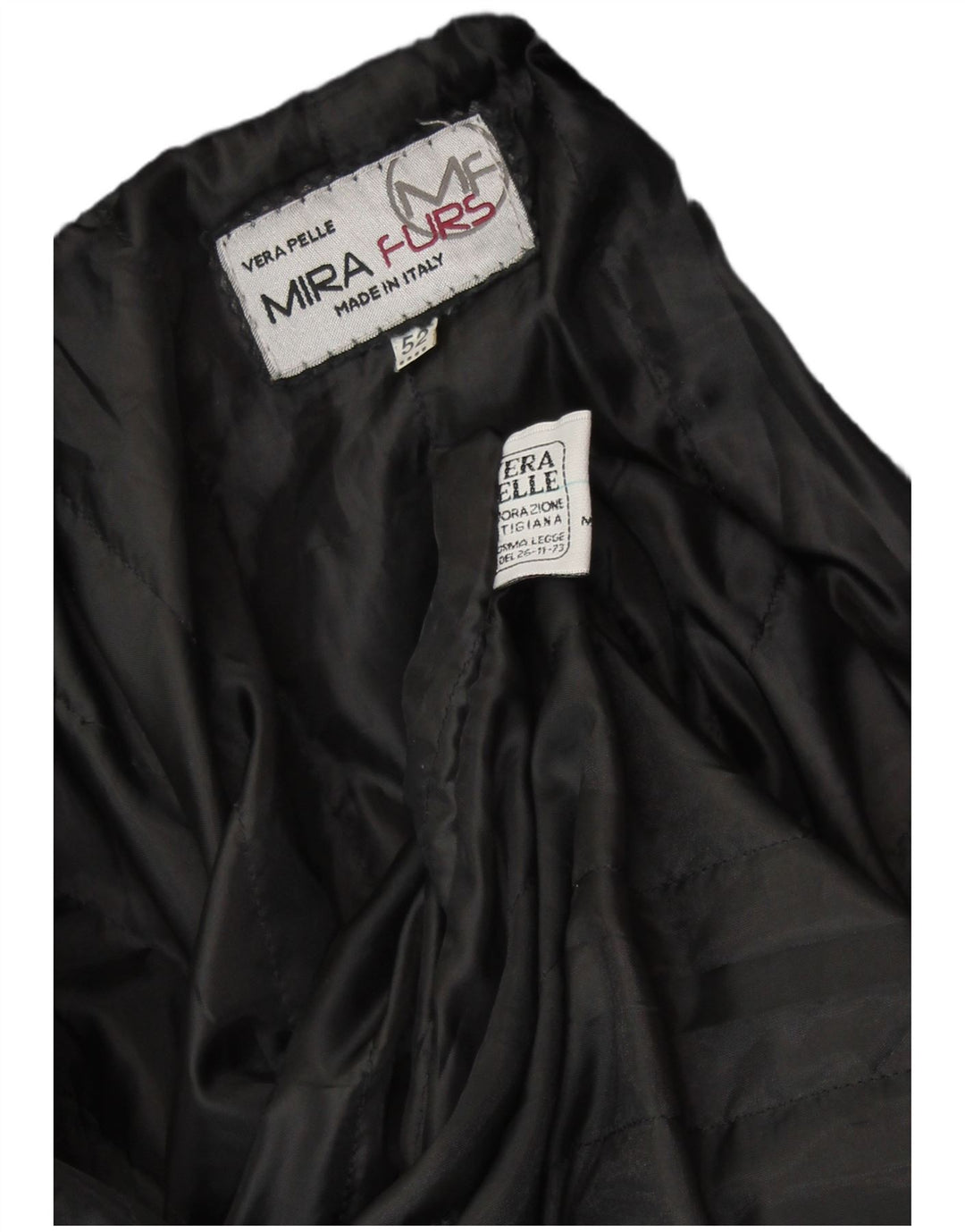 MIRA FURS Ανδρικό Δερμάτινο Στρατιωτικό Μπουφάν IT 52 XL Μαύρο Δερμάτινο