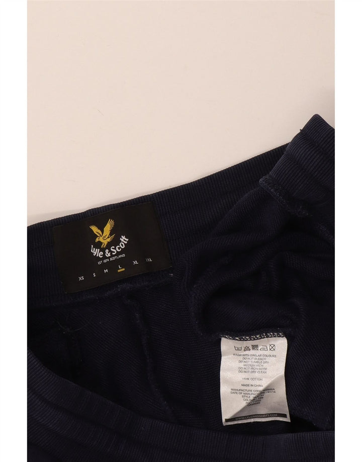 Ανδρική φόρμα Lyle & Scott Παντελόνι Joggers Large Navy Blue από βαμβάκι
