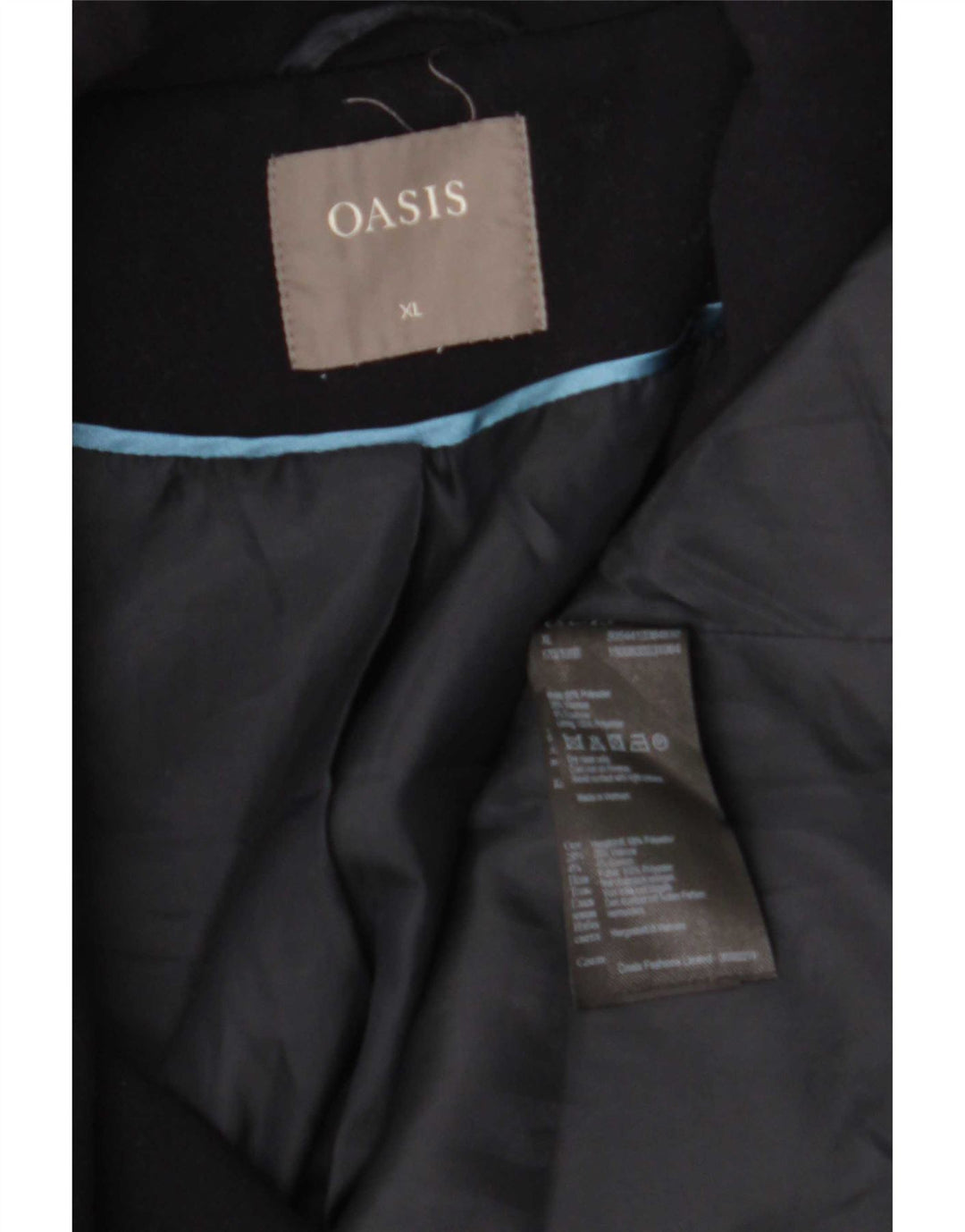 Oasis Γυναικείο πανωφόρι UK 18 XL Navy Blue Polyester