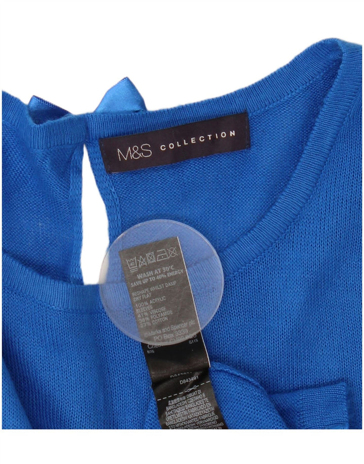 Marks & Spencer Γυναικείο πουλόβερ με λαιμόκαυστο UK 12 Medium Blue