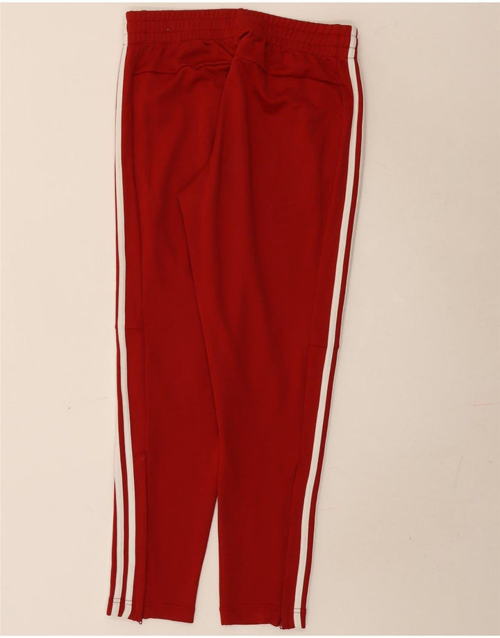 Adidas Γυναικεία φόρμα παντελόνια UK 12/14 Μεσαίο κόκκινο πολυεστέρα