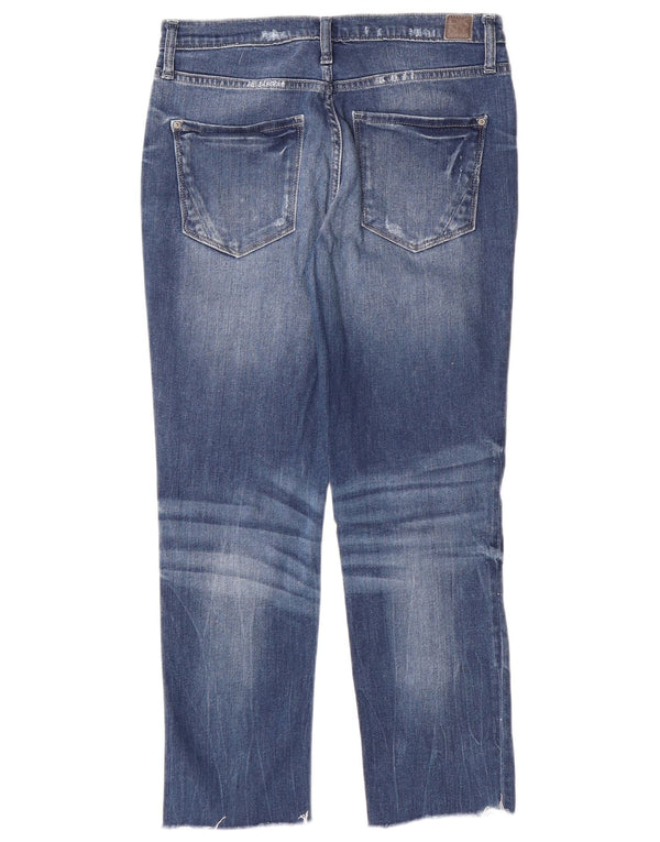 DKNY Γυναικεία BOWERY Distressed Cropped Jeans US 4 Small W28 L25 Blue Cotton