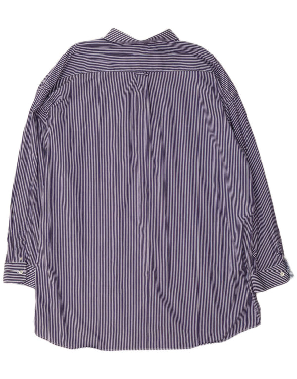 Ανδρικό πουκάμισο Gant Regular Fit 4XL Μωβ ριγέ βαμβακερό