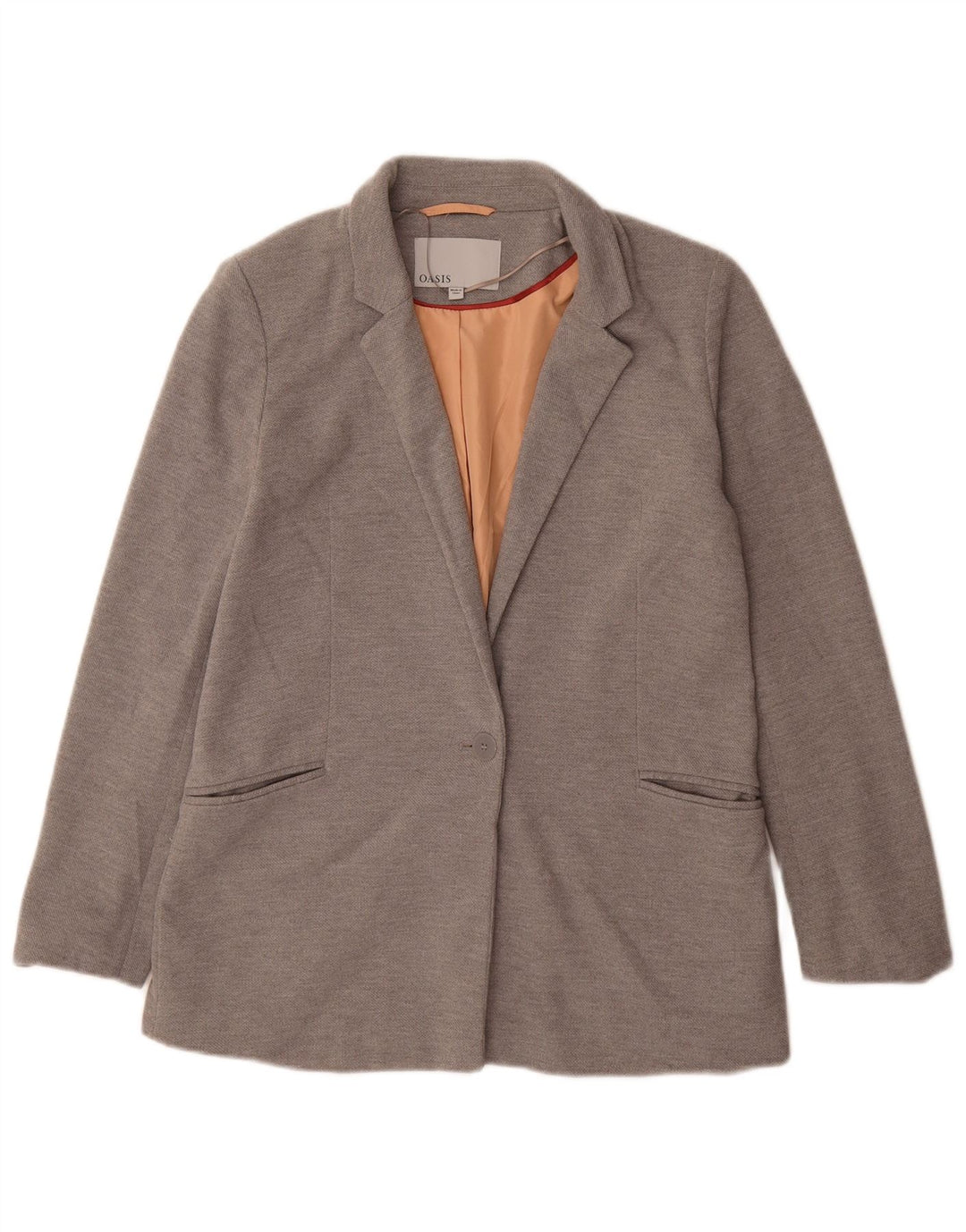 Γυναικείο μπουφάν Oasis Loose Fit 1 Button UK 10 Small Grey Polyester