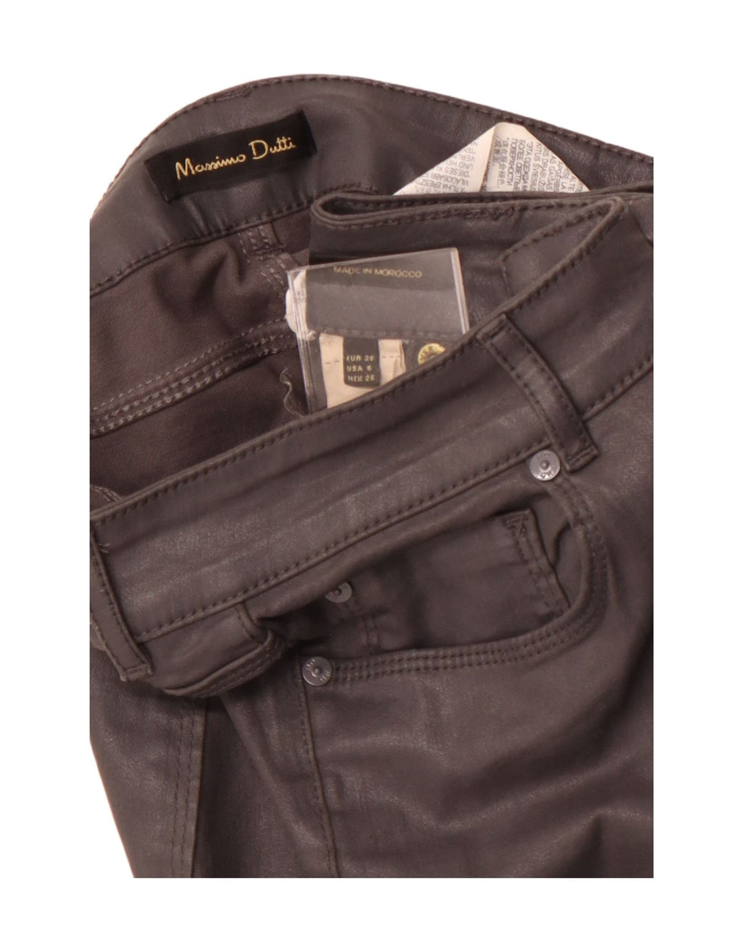 MASSIMO DUTTI Γυναικείο Skinny Casual Παντελόνι EU 38 Small W28 L29 Grey