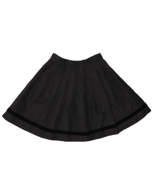 STEFANEL Womens High Waist Mini Pleated Skirt IT 42 Medium W26  Black