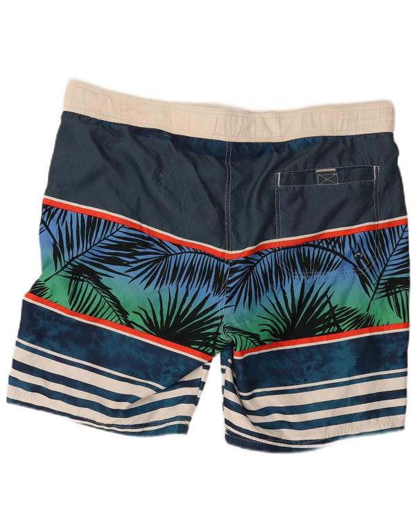 Maui and Sons Ανδρικά γραφικά κανονικά σορτς κολύμβησης 2XL μπλε ριγέ παραλία