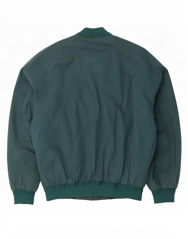 Porto Di Panama Ανδρικό Loose Fit Bomber Jacket IT 46 Small Green Cotton