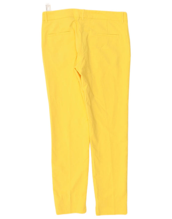 Zara Γυναικείο Slim παντελόνι Chino EU 38 Small W28 L28 Κίτρινο βαμβακερό