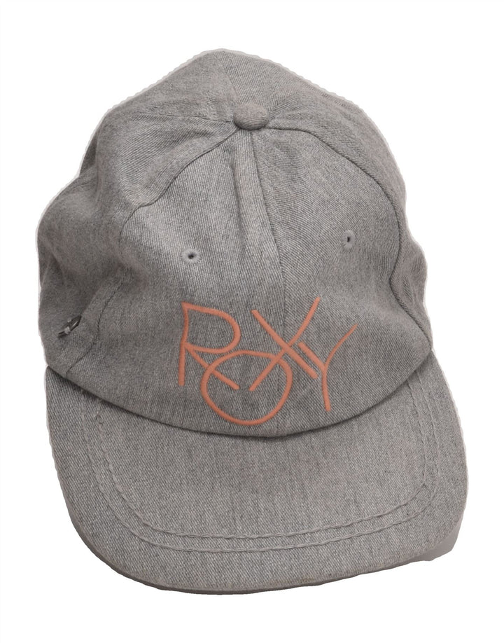 ROXY Womens Graphic Snapback Cap One Size Grey Cotton | Vintage Roxy | Thrift | Second-Hand Roxy | Used Clothing | Messina Hembry 