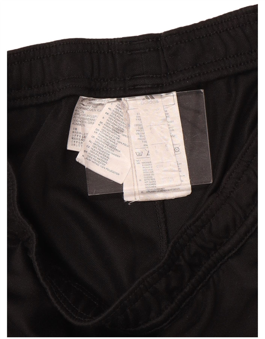 Ανδρική αθλητική φόρμα ADIDAS Παντελόνι μικρού μαύρου πολυεστέρα